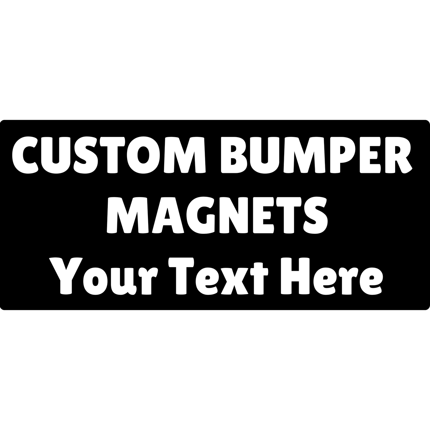 Custom Text Car Magnets Signs customall