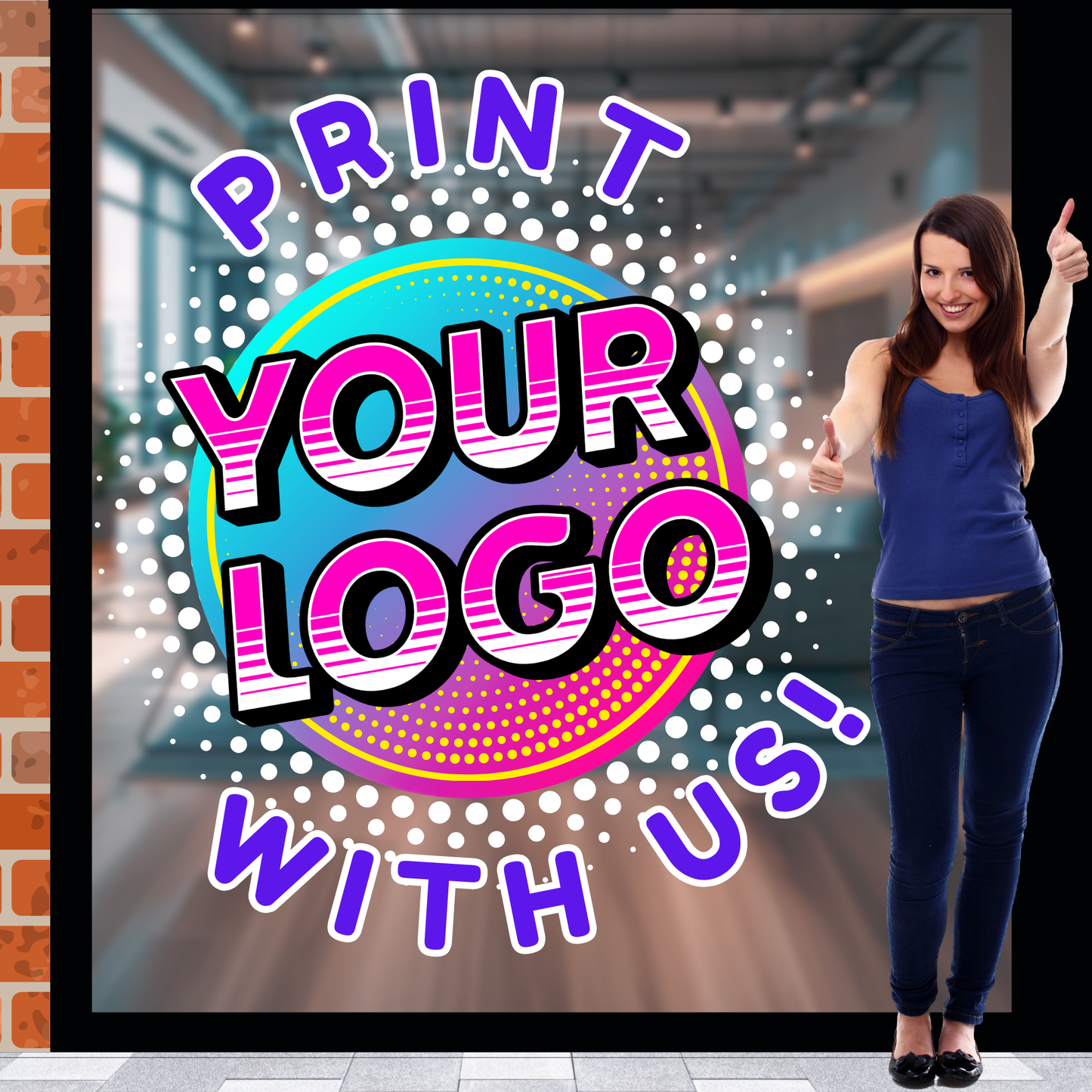 Custom Clear Window Decals My Happy Customized Gifts