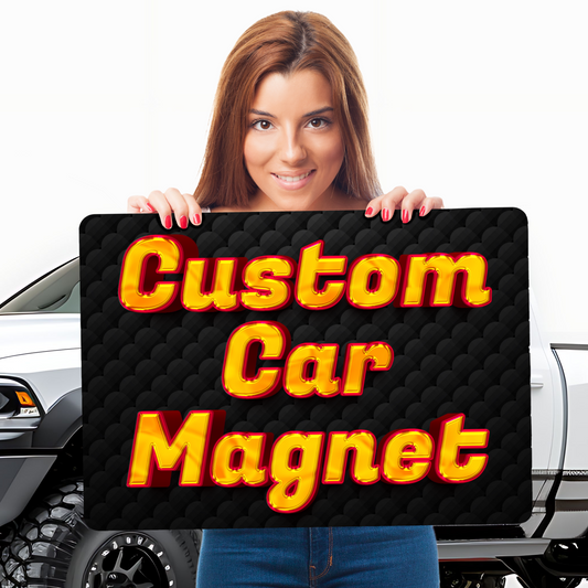 Custom Text Magnet With Special Background Option